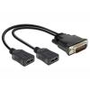 Delock - Videoadapter - HDMI weiblich zu DMS-59 männlich - 25 cm