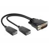 Delock - Display-Adapter - TDP-Anschluss, 20-polig (W) zu DMS-59 (M) - 25 cm - Daumenschrauben