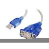 C2G 1.5ft USB to Serial Cable - USB to DB9 Serial RS232 Cable - M / M - Serieller Adapter - USB - RS-232 - Blau