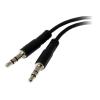 StarTech.com 3,5mm Audio Klinke Y Kabel - Headset Splitter - Adapter - 1 x 3,5mm 4 Position Buchse 2 x 3,5mm 3 Position Stecker - Schwarz - Headset-Splitter - mini-phone stereo 3.5 mm männlich zu 4-poliger Mini-Stecker weiblich - Schwarz - für P / N: M