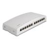 Delock Mini Desktop Patchpanel 12 Port Cat.6A grau