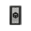 Eaton Tripp Lite Series RJ45 Bulkhead Coupler for Cat5 / Cat6, Female to Female, Shielded, Industrial, Dust Cap - IP68, TAA - Modularer Einschub (Kopplung) - Außenbereich - CAT 6 - RJ-45 - Schwarz - TAA-konform