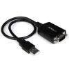 StarTech.com USB 2.0 auf Seriell Adapter - USB zu RS232 / DB9 Schnittstellen Konverter (COM) - Stecker / Stecker 0,3m - Serieller Adapter - USB - RS-232 - Schwarz