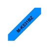 Brother M-K531BZ - Schwarz auf Blau - Rolle (1,2 cm x 8 m) 1 Kassette(n) nicht-laminiertes Schriftband - für P-Touch PT-55, PT-65, PT-75, PT-85, PT-90, PT-BB4