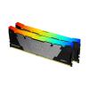 Kingston FURY Renegade RGB - DDR4 - Kit - 16 GB: 2 x 8 GB - DIMM 288-PIN - 1800 MHz / PC4-28800 - CL16 - 1.35 V - ungepuffert - non-ECC - Schwarz