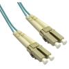AddOn 3m LC OM4 Aqua Patch Cable - Patch-Kabel - LC / PC Multimode (M) zu LC / PC Multimode (M) - 3 m - Glasfaser - Duplex - 50 / 125 Mikrometer - OM4 - halogenfrei - Aquamarin