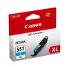 Canon CLI-551C XL - 11 ml - Hohe Ergiebigkeit - Cyan - original - Tintenbehälter - für PIXMA iP8750, iX6850, MG5550, MG5650, MG5655, MG6450, MG6650, MG7150, MG7550, MX725, MX925