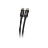 C2G 3.3ft (1m) USB-C Male to USB-C Male Cable (20V 5A) - USB4 (40Gbps) - USB-Kabel - 24 pin USB-C (M) zu 24 pin USB-C (M) - USB 2.0 / USB 3.2 / USB4 / Thunderbolt 3 - 20 V - 5 A - 1 m - umkehrbare Stecker, 8K Unterstützung, hauchvergoldete Kontakte,