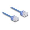 Delock RJ45 Netzwerkkabel Cat.6 UTP Ultra Slim 3 m blau mit kurzen Steckern