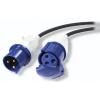 APC Modular IT Power Distribution Cable Extender - Spannungsversorgungs-Verlängerungskabel - IEC 60309 16A (M) zu IEC 60309 16A (W) - Wechselstrom 400 V - 3 m - für P / N: SY16K48H-PDNB, SY32K48H-PDNB, SY48K48H-PDNB, SY64K96H-NB, SY96K160H-NB, SY96K96H
