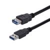 StarTech.com 1m USB 3.0 Verlängerungskabel - USB 3 Typ A Kabel Verlängerung - Stecker / Buchse - Schwarz - USB-Verlängerungskabel - USB Typ A (M) zu USB Typ A (W) - USB 3.0 - 1 m - Schwarz - für P / N: BNDDKT30CAHV, SV211DPUA4K, SV211HDUA4K, USB2001EXT2