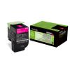 802M Rückgabe-Toner Magenta 1000 Seiten kompatibel zu den Modellen / CX310dn / CX310n / CX410de / CX410dte / CX410e / CX510de / CX510dhe / CX510dthe