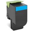 802HC Rückgabe-Toner Cyan Kapazität 3000 Seiten kompatibel zu den Modellen / CX410de / CX410dte / CX410e / CX510de / CX510dhe / CX510dthe