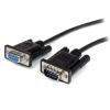 StarTech.com 2 m schwarzes Seriell Straight-Through DB9 RS232-Kabel - Stecker / Buchse - Serielles Verlängerungskabel - DB-9 (M) zu DB-9 (W) - 2 m - Schwarz - für P / N: 1P3FPC-USB-SERIAL, IC232TTL, ICUSB2324I, ICUSB232D, ICUSB232V2, SV1108IPPWGB