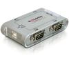 Delock USB 2.0 to 4 port serial HUB - Serieller Adapter - USB 2.0 - RS-232 x 4