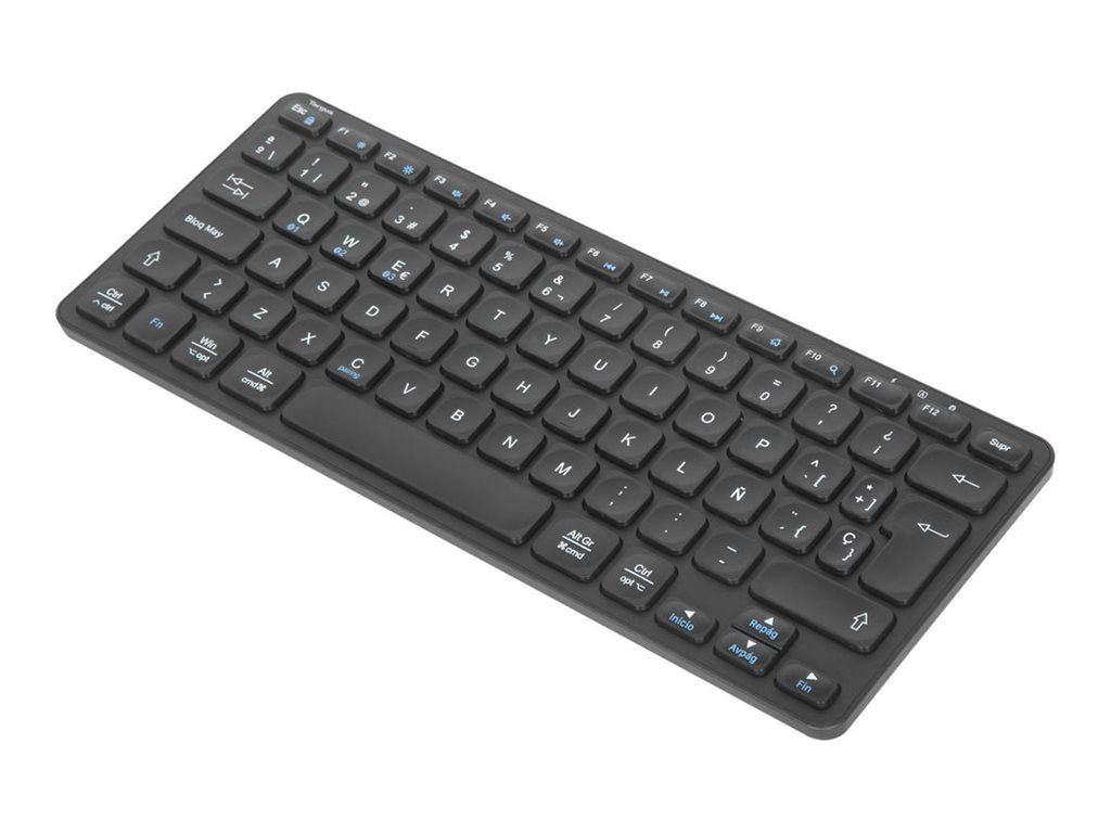 Targus - Tastatur - Mehrgeräte - compact - antimicrobial - kabellos - Bluetooth 5.1 - QWERTY - Spanisch - Schwarz