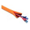 Delock - Kabelmanagement-Tülle - with wear warning indicator self-closing double-layered, 19 mm - 5 m - orange, Schwarz