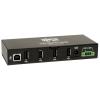 Eaton Tripp Lite series 4-Port Rugged Industrial USB 2.0 Hi-Speed Hub w 15KV ESD Immunity Metal Mountable - Hub - 4 x USB 2.0 - an DIN-Schiene montierbar, wandmontierbar
