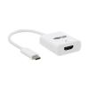 USB-C to HDMI Adapter (M / F) - 8K, HDR, 4:4:4, HDCP 2.3, White