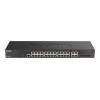D-Link DGS 2000-28 - Switch - L3 - managed - 24 x 10 / 100 / 1000 + 4 x Fast Ethernet / Gigabit SFP, kombiniert - an Rack montierbar