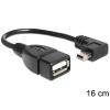 Delock - USB-Kabel - Mini-USB, Typ B (M) zu USB (W) - USB 2.0 OTG - 16 cm