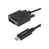 StarTech.com USB-C to DVI Cable - 6 ft / 2m - 1080p - 1920x1200 - USB-C DVI Monitor Cable - USB C Cable - Computer Monitor Cable (CDP2DVIMM2MB) - USB / DVI-Kabel - USB-C (M) zu DVI-D (M) - Thunderbolt 3 / USB 3.1 - 2 m - 1920 x 1200 (WUXGA) Unterstützu