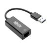 Eaton Tripp Lite Series USB 3.0 SuperSpeed to Gigabit Ethernet Adapter RJ45 10 / 100 / 1000 Mbps - Netzwerkadapter - USB 3.0 - Gigabit Ethernet - Schwarz