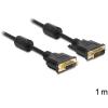 Delock - DVI-Kabel - DVI-D (W) zu DVI-D (M) - 1 m - Schwarz