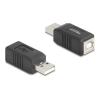 Delock USB 2.0 Adapter USB Typ-A Stecker zu USB Typ-B Buchse
