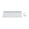 Logitech Slim Wireless Combo MK470 - Tastatur-und-Maus-Set - kabellos - 2.4 GHz - Französisch - Off-White