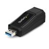 StarTech.com USB 3.0 auf Gigabit Ethernet Lan Adapter - 10 / 100 / 1000 NIC Netzwerkadapter - USB SuperSpeed auf RJ45 Stecker / Buchse - Netzwerkadapter - USB 3.0 - Gigabit Ethernet - Schwarz