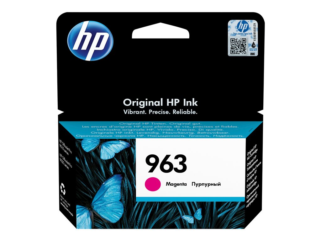 HP 963 - 10.77 ml - Magenta - original - Officejet - Tintenpatrone - für Officejet Pro 9010, 9012, 9014, 9015, 9016, 9019, 9020, 9022, 9025