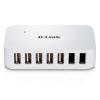 Hub USB2.0 7-Port / 7x A-Port, 1x B-Port, AC-Adapter, Kabel