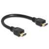 Delock High Speed HDMI with Ethernet - HDMI-Kabel mit Ethernet - HDMI männlich zu HDMI männlich - 25 cm