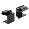 Delock - Modulareinsatzkappe - Schwarz (Packung mit 4)
