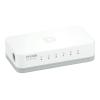 5-Port Easy Desktop Switch, 5x 10 / 100Mbit / s TP (RJ-45) Port, geräuschlos ohne Lüfter, automatische Geschwindigkeits- und Duplexanpassung