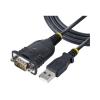 StarTech.com 1 m USB Seriell Adapter, USB RS232 Kabel, Windows / Mac - Kabel seriell - DB-9 (M) schraubbar zu USB (M) - 1 m
