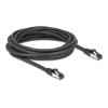 Delock RJ45 Netzwerkkabel Cat.8.1 S / FTP 5 m bis 40 Gbps schwarz