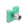 Delock M12 Übergabemodul Adapter 17 Pin A-kodiert Buchse zu 18 Pin Terminalblock zum Einbau