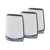 NETGEAR Orbi RBK853 - WLAN-System - (Router, 2 Extender) - Netz 1GbE, 2.5GbE - Wi-Fi 5, Wi-Fi 6 - Drei-Band