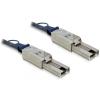 Delock - Externes SAS-Kabel - 4x Shielded Mini MultiLane SAS (SFF-8088), 26-polig (M) zu 4x Shielded Mini MultiLane SAS (SFF-8088), 26-polig (M) - 1 m