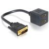 Delock - Videokabel - HDMI (W) zu DVI-D (M) - 20 cm