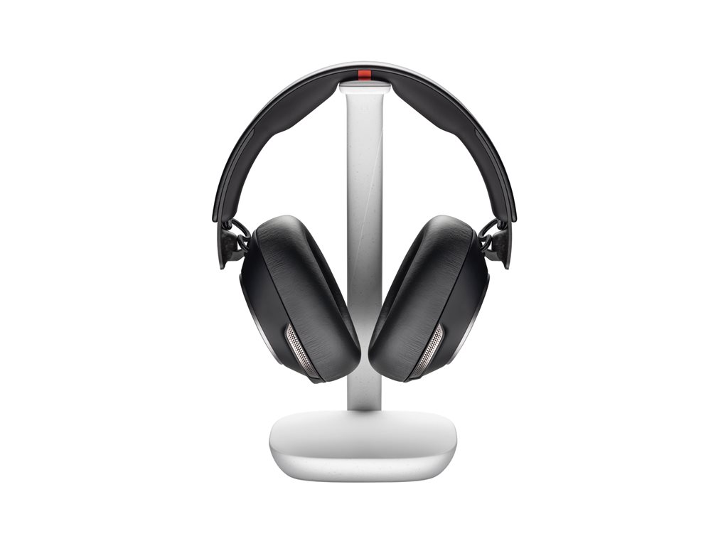 Poly Voyager Surround 85 - Voyager Surround 80 series - Headset - ohrumschließend - Bluetooth - kabellos - aktive Rauschunterdrückung - Adapter USB-C via Bluetooth - Schwarz - Certified for Microsoft Teams Open Office, UC-zertifiziert, Zertifiziert f