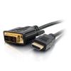 2M HDMI To DVI Cable
