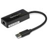 StarTech.com USB 3.0 SuperSpeed auf Gigabit Ethernet Lan Adapter mit USB Port - 10 / 100 / 1000 RJ45 NIC Netzwerkadapter - St / Bu - Schwarz - Netzwerkadapter - USB 3.0 - Gigabit Ethernet - Schwarz - für P / N: TB33A1C