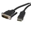 StarTech.com 3m DisplayPort auf DVI Adapter Konverter Kabel / DP zu DVI (Stecker / Stecker) max. Auflösung 1920x1200 / 1080p - DisplayPort-Kabel - DisplayPort (M) zu DVI-D (M) - 3 m - Schwarz - für P / N: DPPNLFM3, DPPNLFM3PW