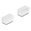 Delock - Stecker-Staubschutz - für D-Sub 9 / D-Sub 15 VGA männlich - durchsichtig (Packung mit 2)