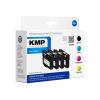 KMP MULTIPACK E158V - 4er-Pack - Schwarz, Gelb, Cyan, Magenta - kompatibel - Tintenpatrone (Alternative zu: Epson T1801, Epson T1802, Epson T1803, Epson T1804, Epson T1806) - für Epson Expression Home XP-212, 215, 225, 312, 315, 322, 325, 412, 415, 4
