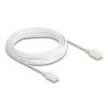 Delock RJ45 Netzwerkkabel Cat.6A Stecker zu Stecker mit robuster Rastnase Industrietauglich U / UTP Slim 5 m weiß