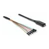 Delock - USB-C / serielle Kabel - USB-C (M) zu 6-poliges TTL (M) - USB 2.0 - 5 V - 1 A - 1.8 m - Schwarz